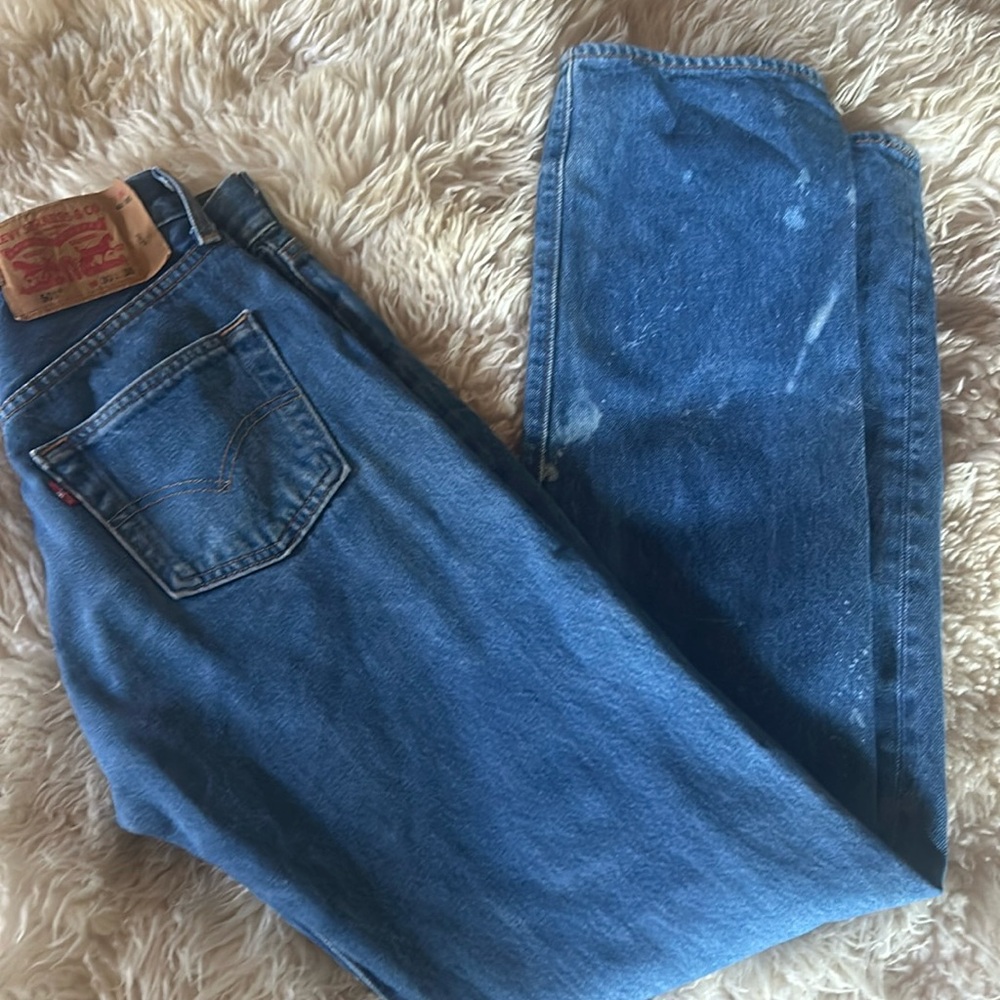 Vintage button fly Levi’s distressed